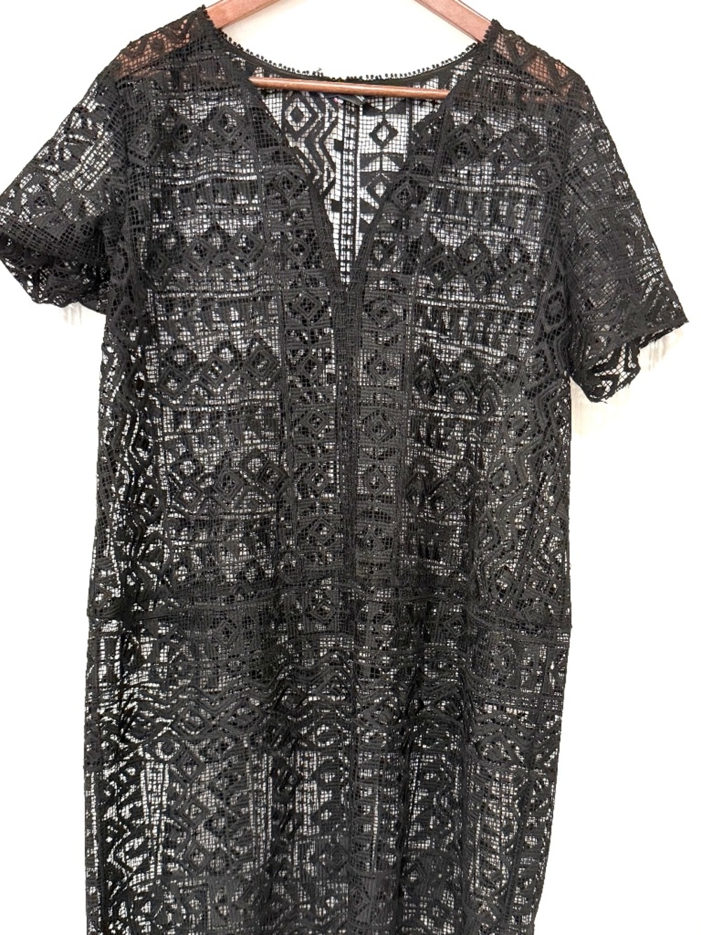 Club Monaco Black Lace Swim Cover-Up - Size 10